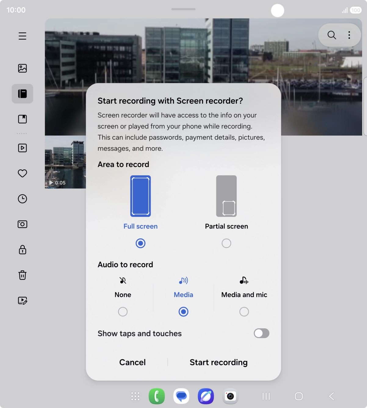 Follow the instructions on the screen to select the required settings.