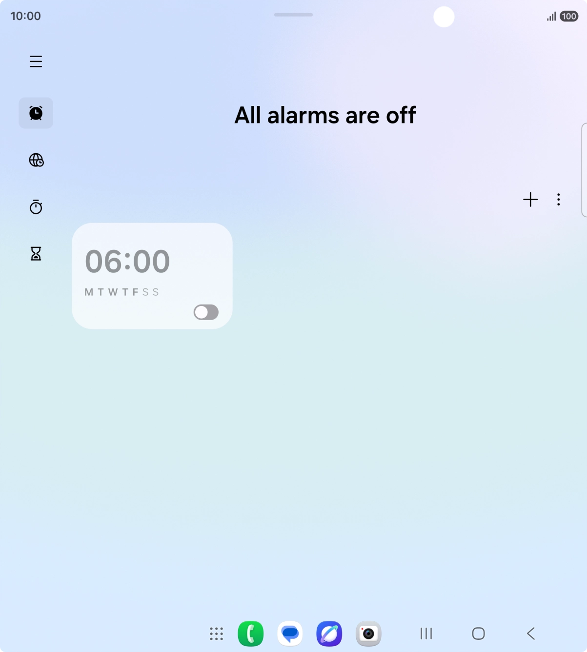 Press the Home key to return to the home screen.