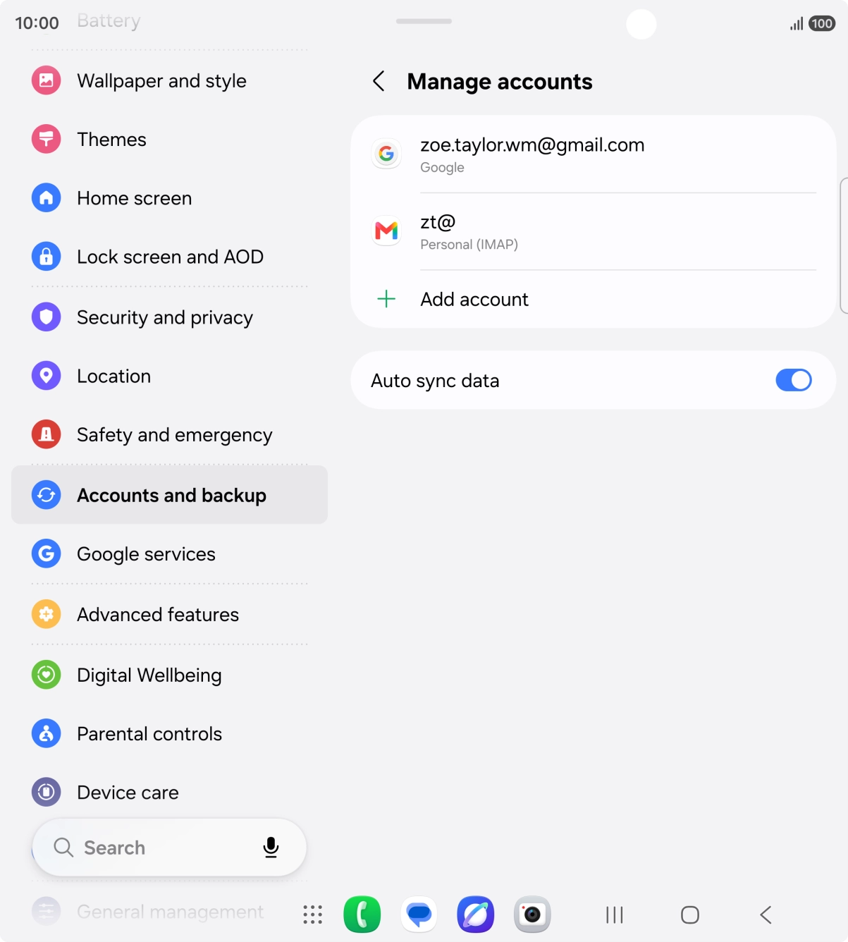 Press the Home key to return to the home screen.