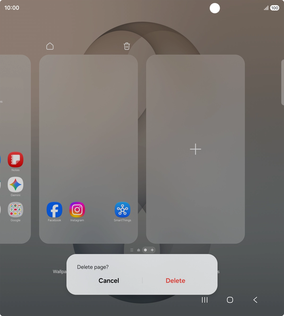 If prompted, press Delete.