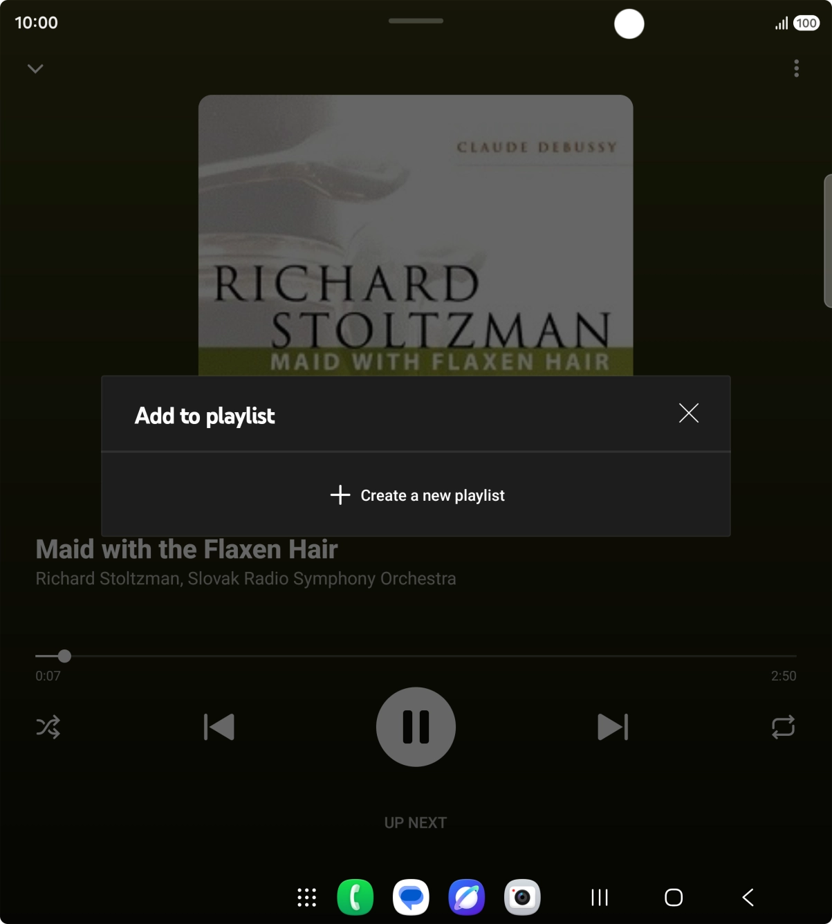 Press Create a new playlist.