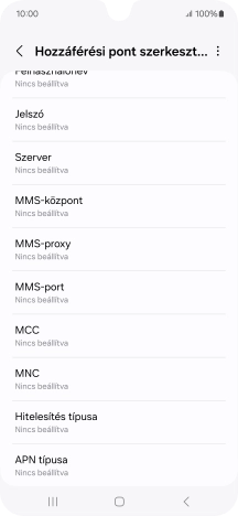 Válaszd az MMS-port lehetőséget.