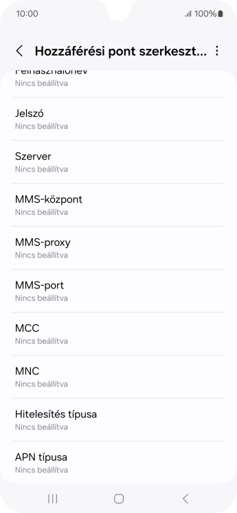 Válaszd az MMS-port lehetőséget.