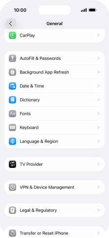 Press Background App Refresh.