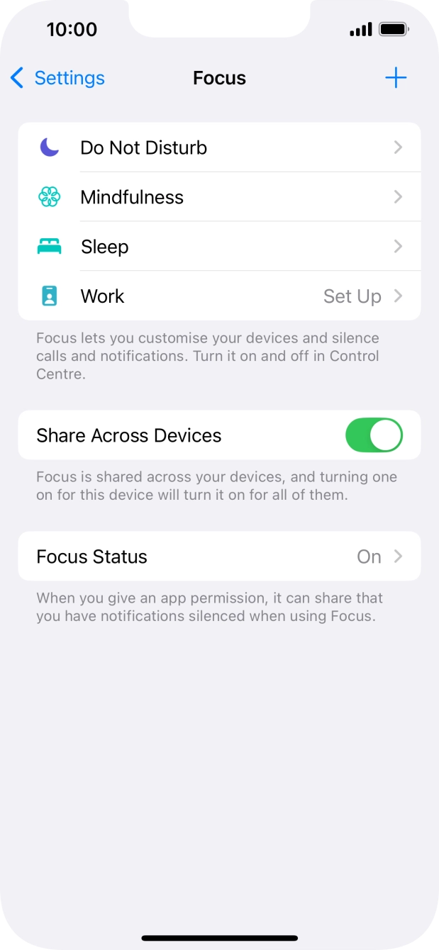 Press the required focus mode. Press the required focus mode.