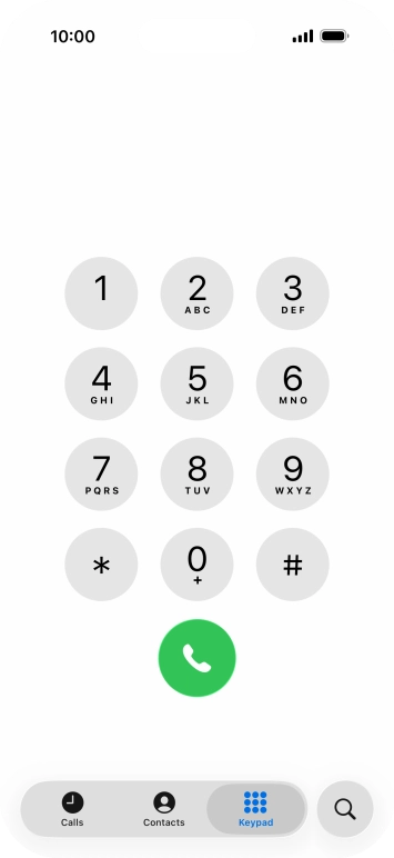 Key in ##002# and press the call icon.