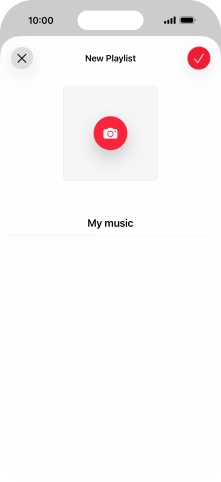 Press the confirm icon.