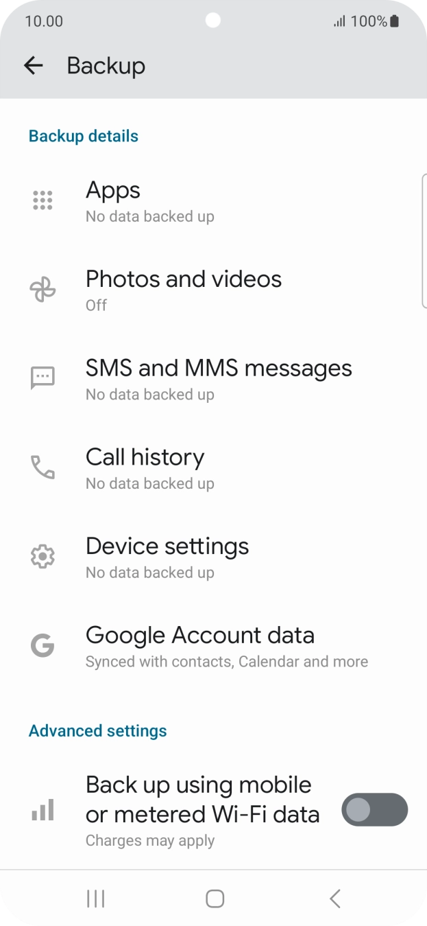 Press the indicator next to Press the indicator next to