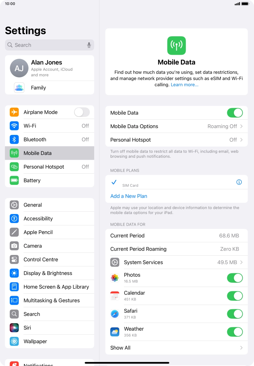 Press Add a New Plan.