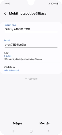 Kattints a „Jelszó” alatti mezőre, és írd be a kívánt jelszót.