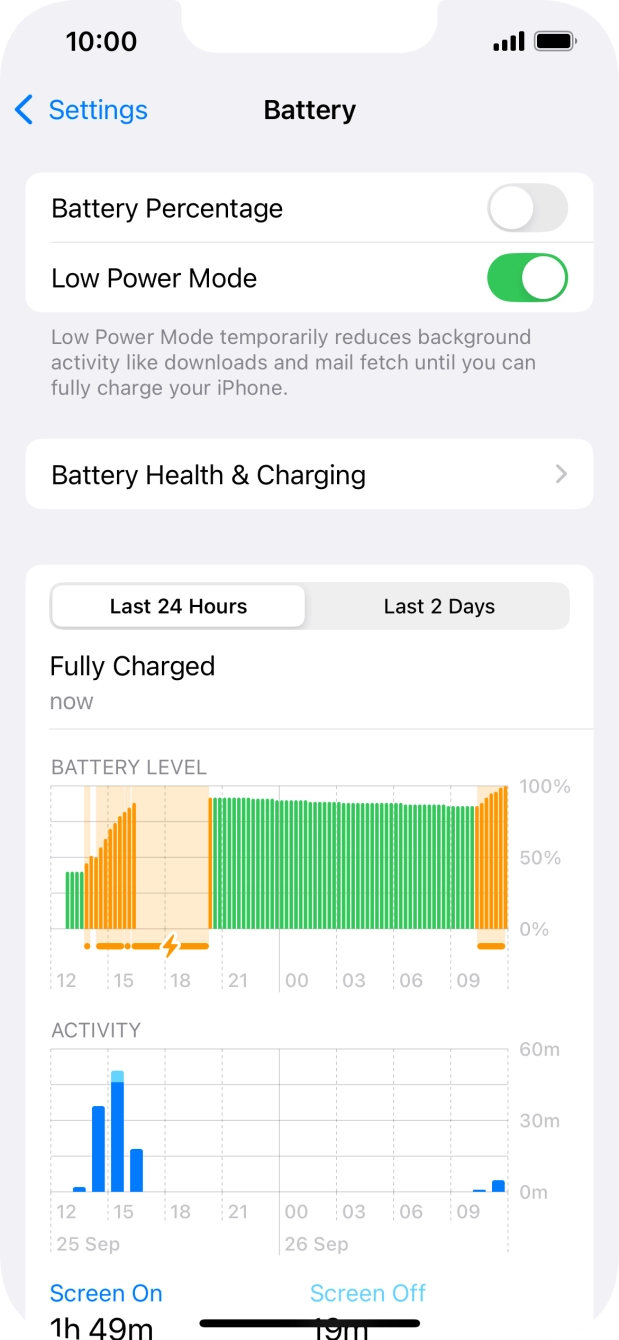 Slide your finger upwards starting from the bottom of the screen to return to the home screen.