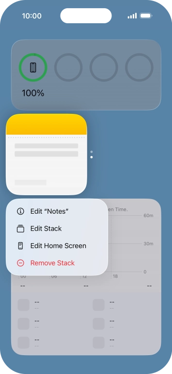 Press Edit Stack. Press Edit Stack.