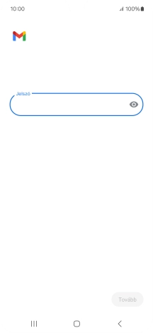 Kattints a „Jelszó” alatti mezőre, és írd be az e-mail-fiókodhoz tartozó jelszót.