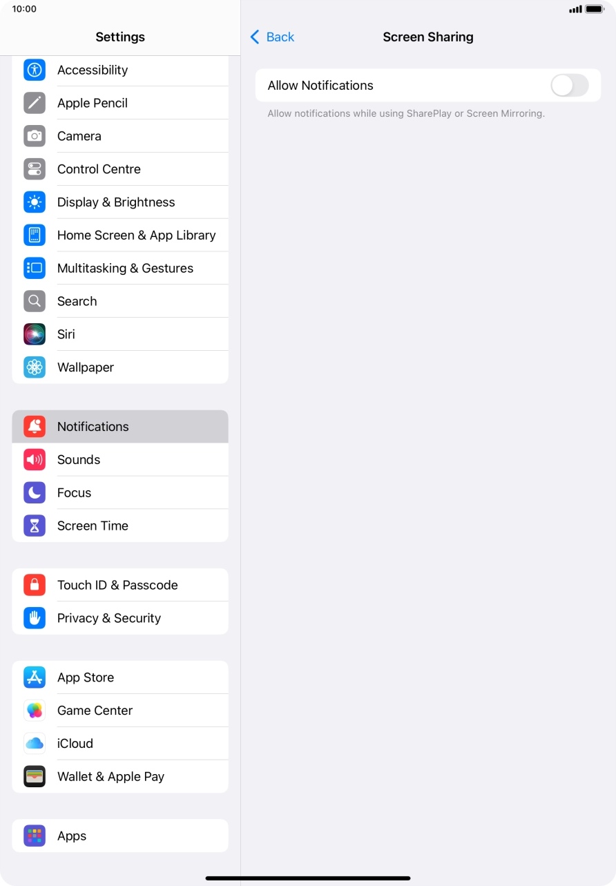 Press the indicator next to Press the indicator next to