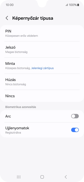Válaszd a Nincs lehetőséget.