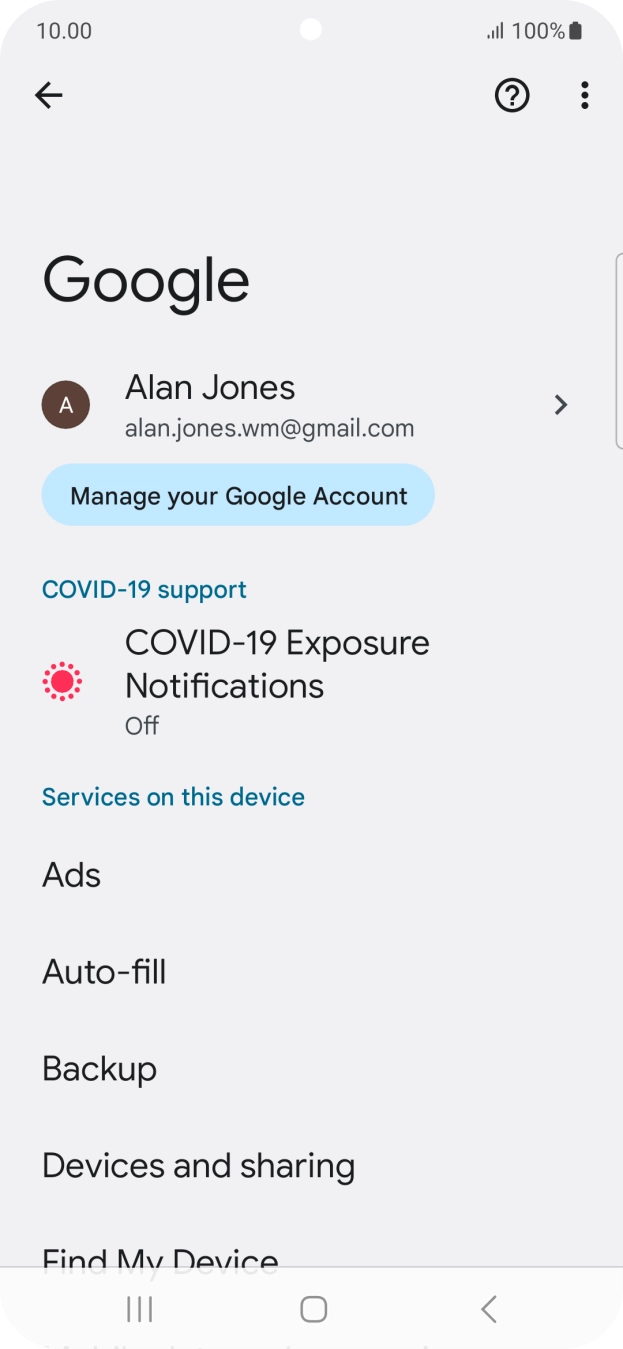 Press Backup. Press Backup.