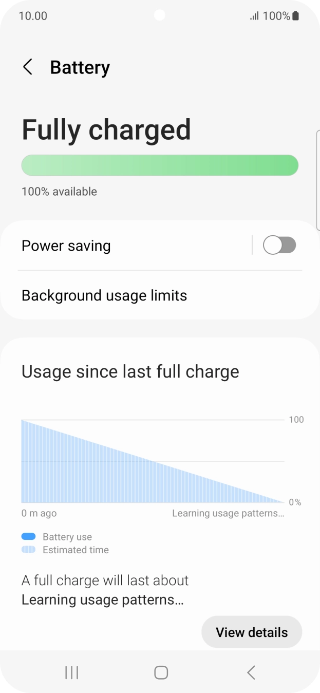 Press Power saving. Press Power saving.