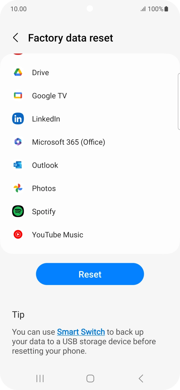 Press Reset. Press Reset.