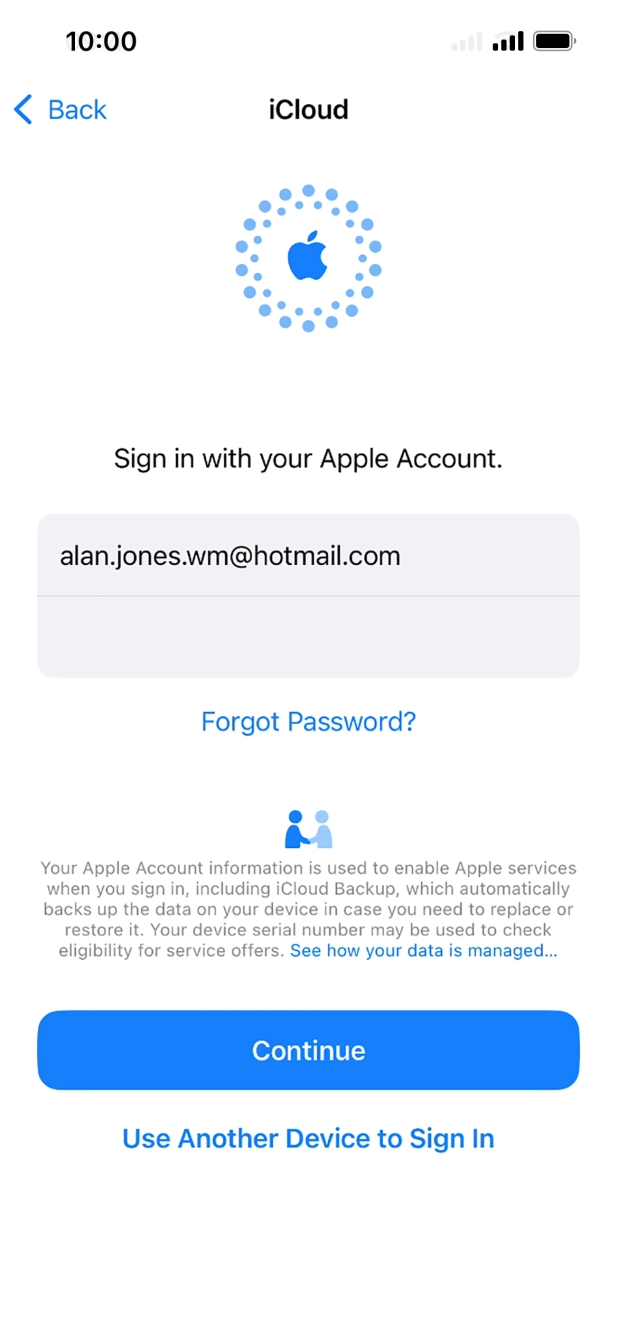 Press Continue. Press Continue.