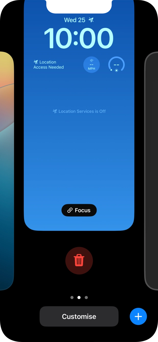 Press the delete icon. Press the delete icon.