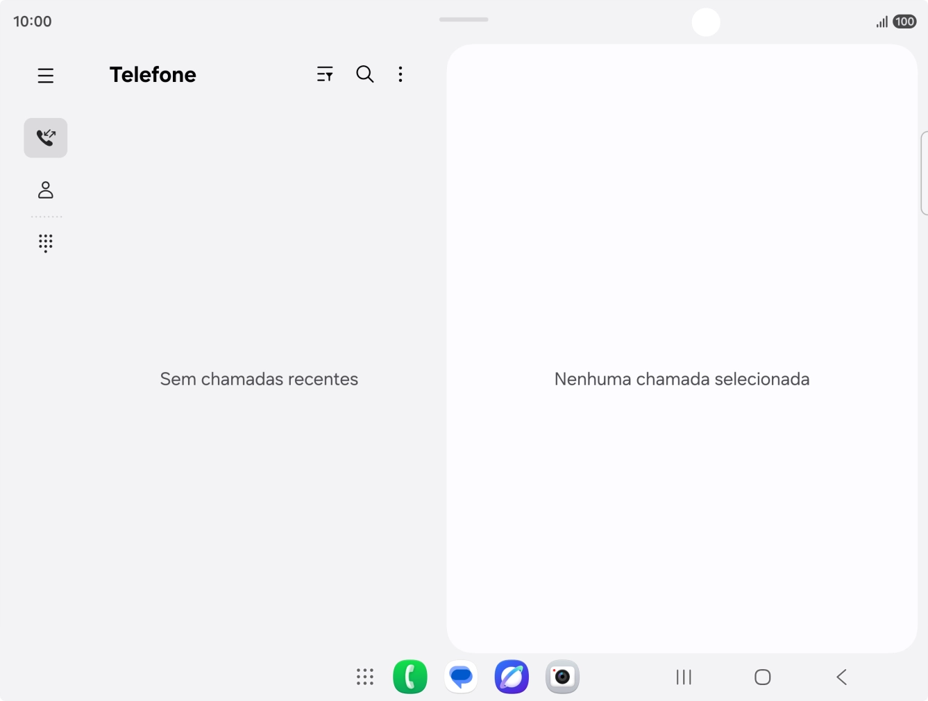 Prima o ícone de menu.