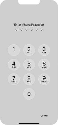 Use the lock code you created. The app is now no longer locked.