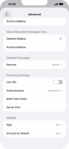 Press the indicator next to 'Use SSL' to turn on the function. Press the indicator next to 'Use SSL' to turn on the function.