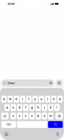 Press the search icon. Press the search icon.