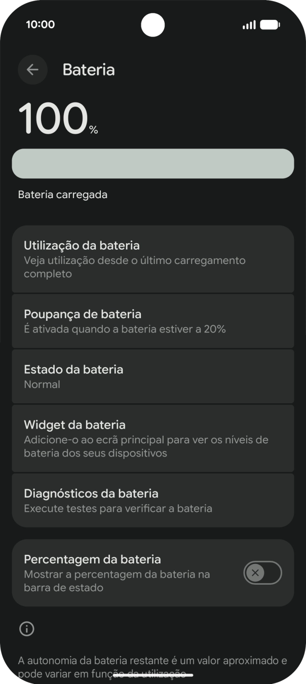 Prima Poupança de bateria.