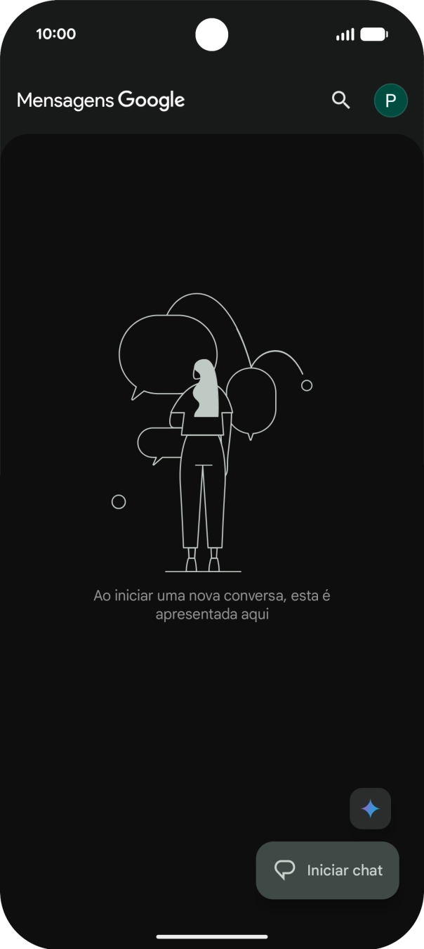 Prima o ícone de perfil.