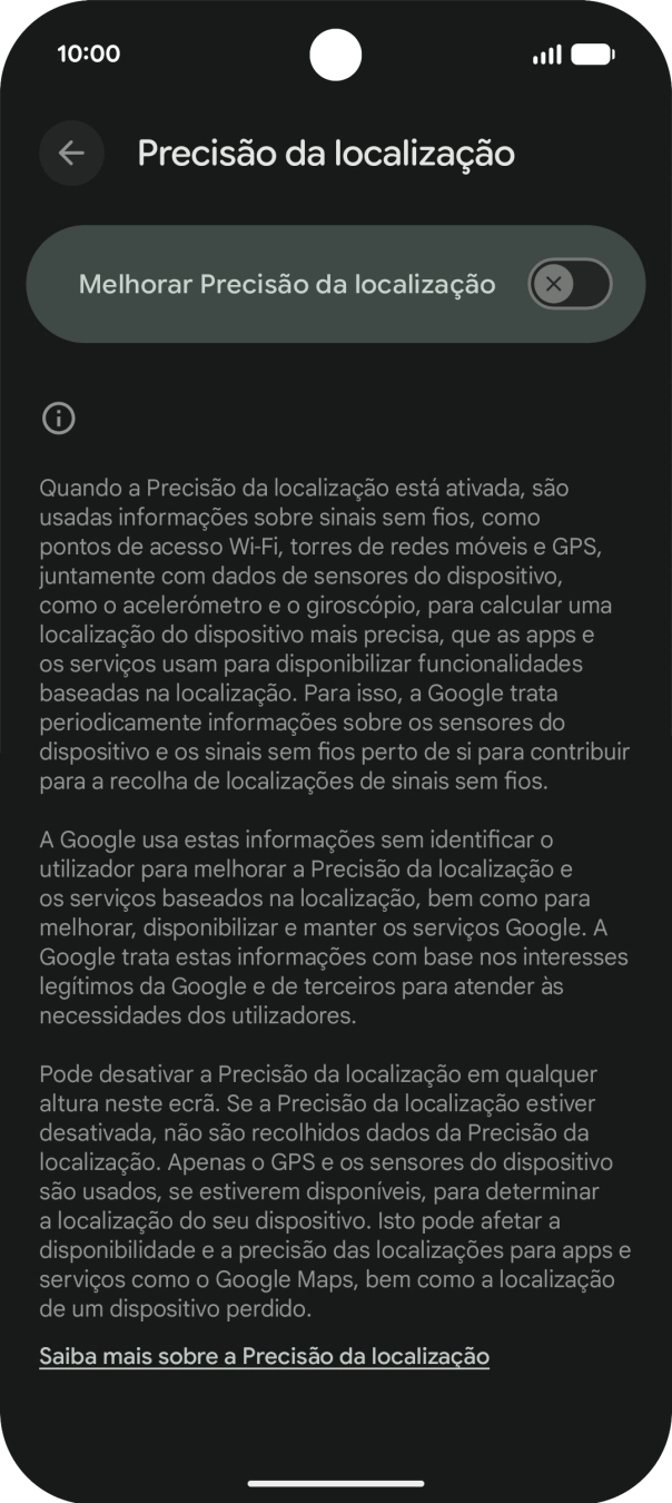 Se premir o indicador junto a 