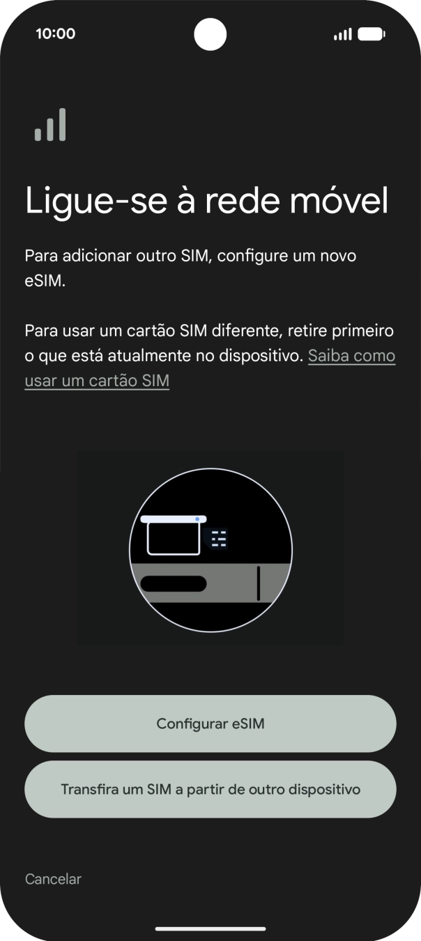 Prima Configurar eSIM.