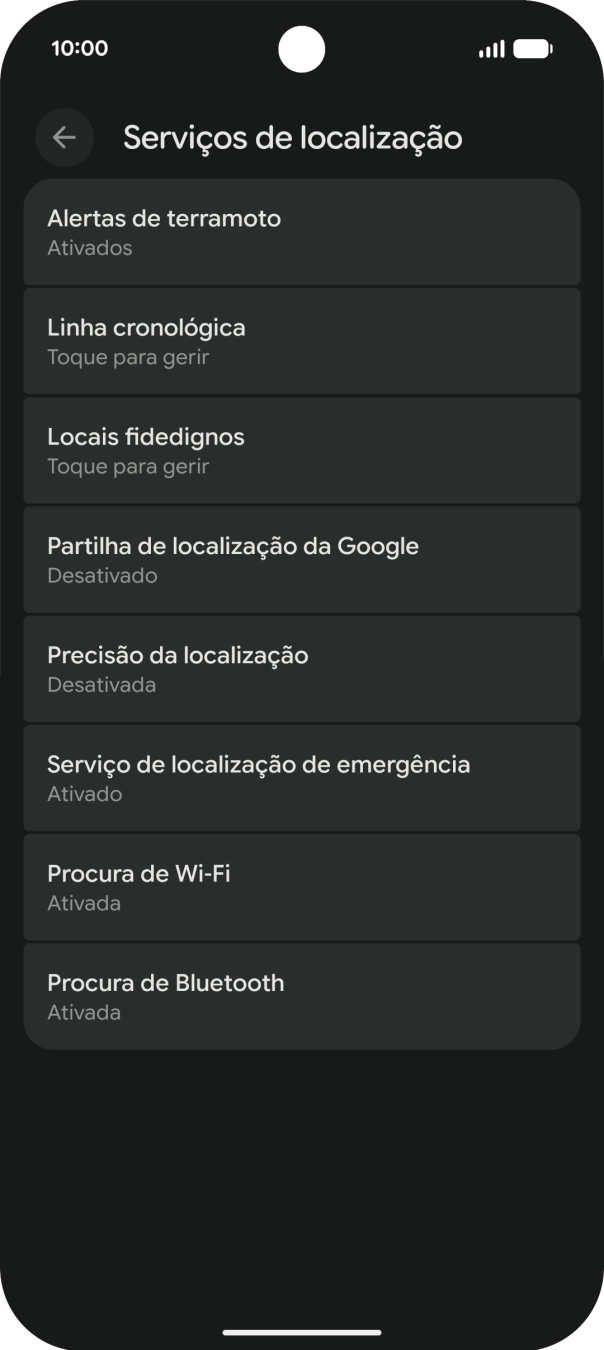 Prima Precisão da  localização.
