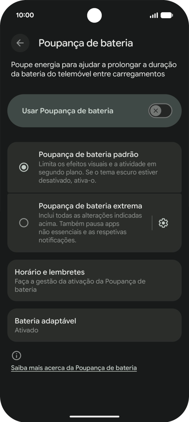 Prima o campo junto à definição pretendida.