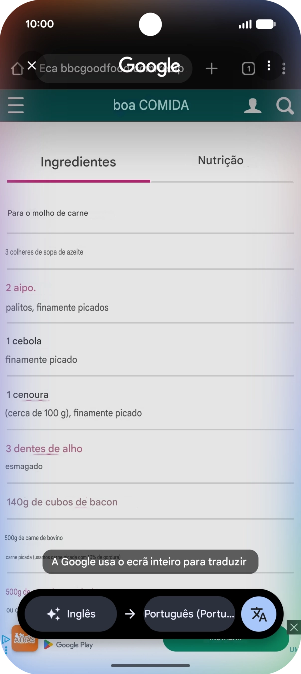 Siga as indicações no ecrã para escolher as definições pretendidas e utilizar a função.