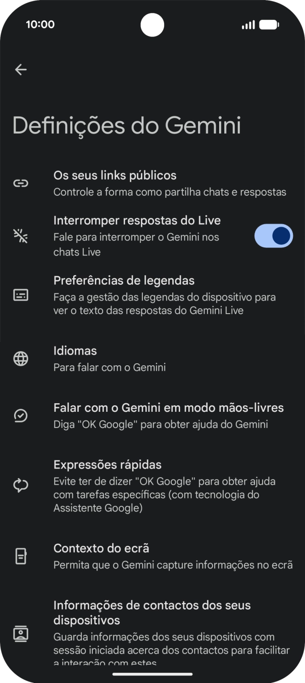 Siga as indicações no ecrã para escolher as definições pretendidas.