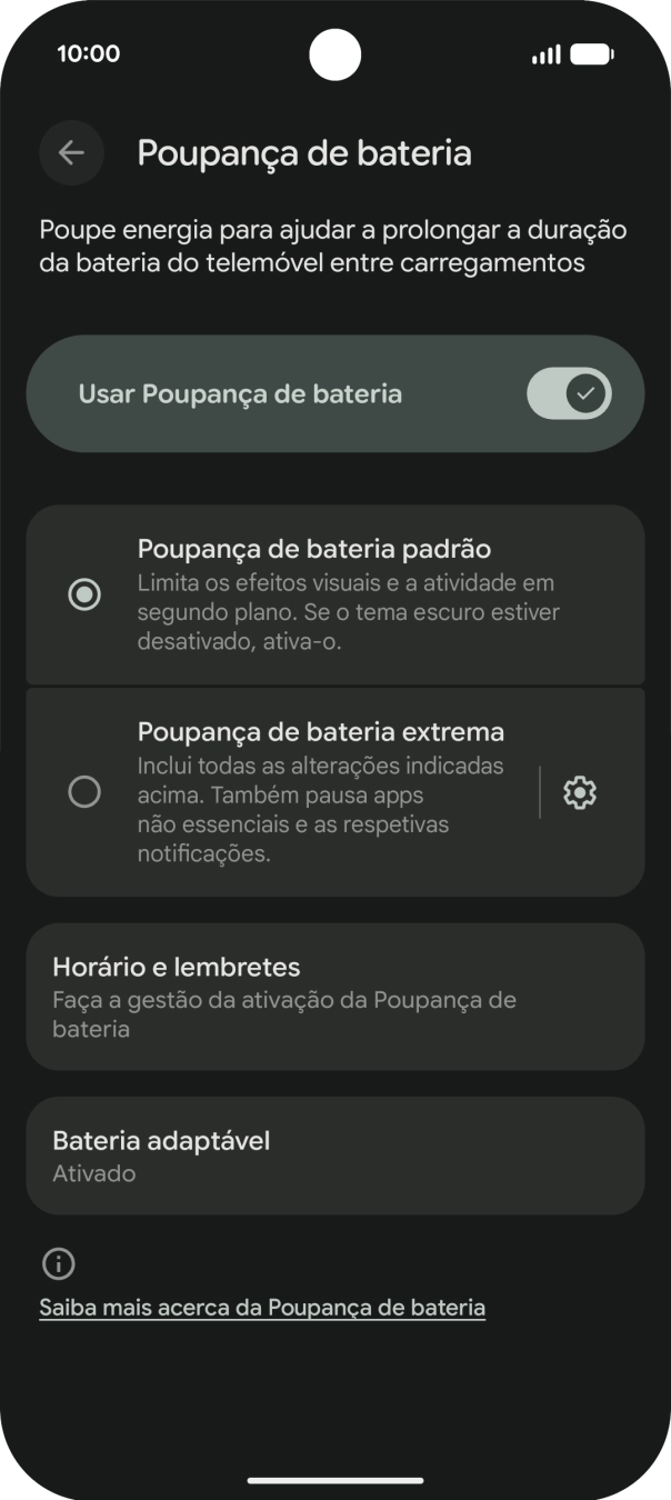 Para voltar ao ecrã inicial, deslize o dedo de baixo para cima a partir da base do ecrã.