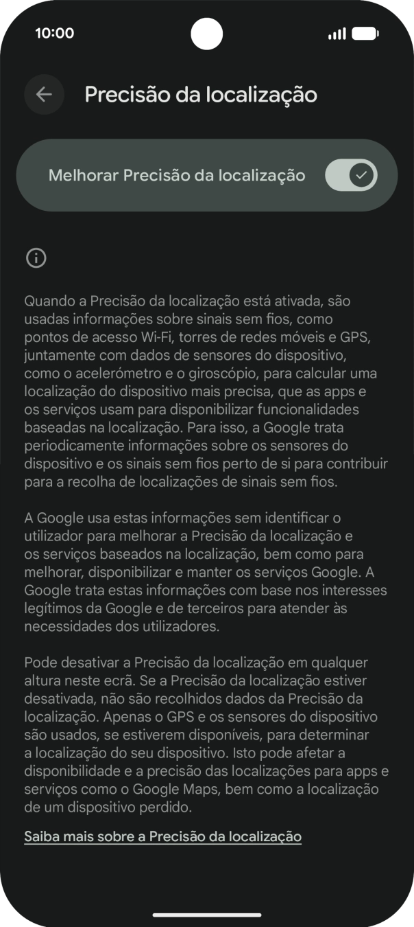 Se premir o indicador junto a 