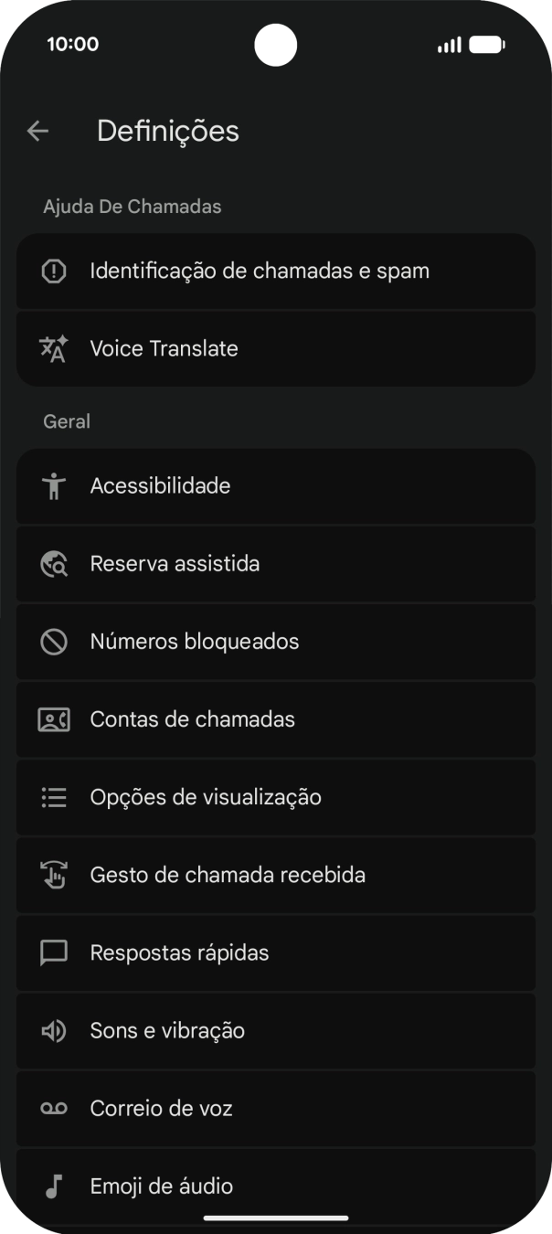 Prima Contas de chamadas.