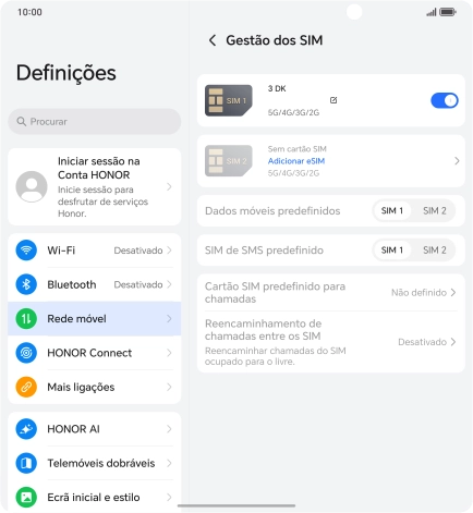 Prima Adicionar eSIM.