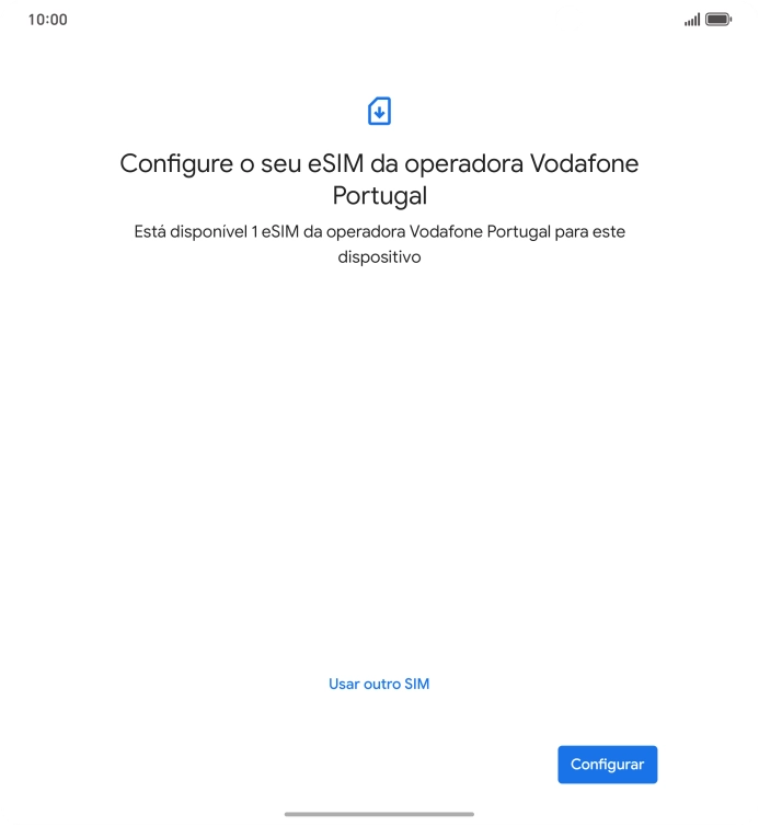 Prima Configurar.
