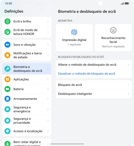 Prima Desativar o método de bloqueio do ecrã e introduza o código adicional de bloqueio do telefone que criou anteriormente.