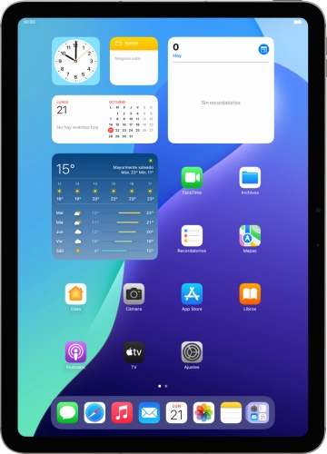 Imagen 1: Vista frontal del Apple iPad Air 11 (2024) - DarkGray