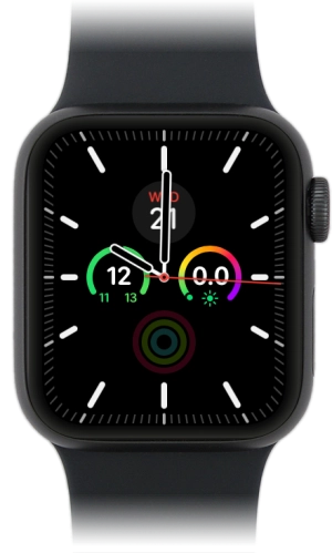Imagen 1: Vista frontal del Apple Watch SE - Black