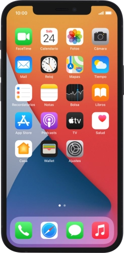 Imagen 1: Vista frontal del Apple iPhone 12 - Black
