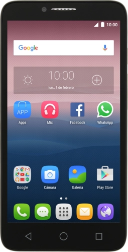 Imagen 1: Vista frontal del Alcatel Pop 3 (5.5) - Black