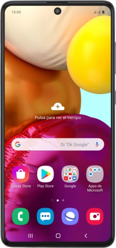 Imagen 1: Vista frontal del Samsung Galaxy A71 - Black