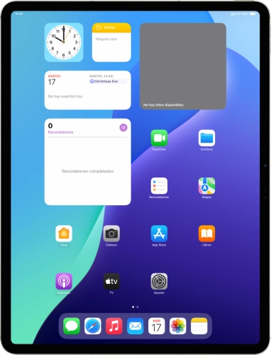Imagen 1: Vista frontal del Apple iPad Air 13 (2024) - DarkGray