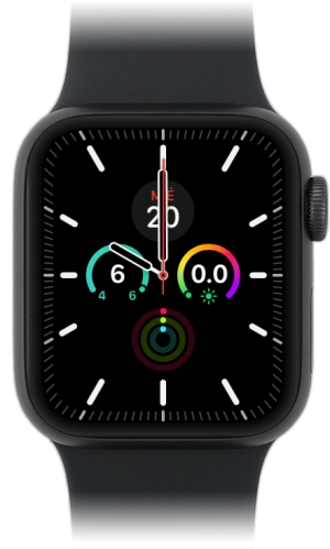 Imagen 1: Vista frontal del Apple Watch SE - Black