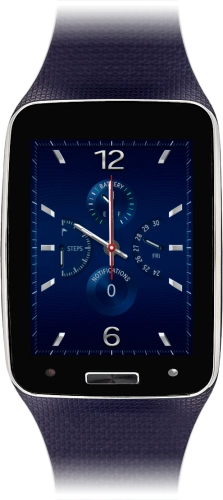 Imagen 1: Vista frontal del Samsung Gear S - Black
